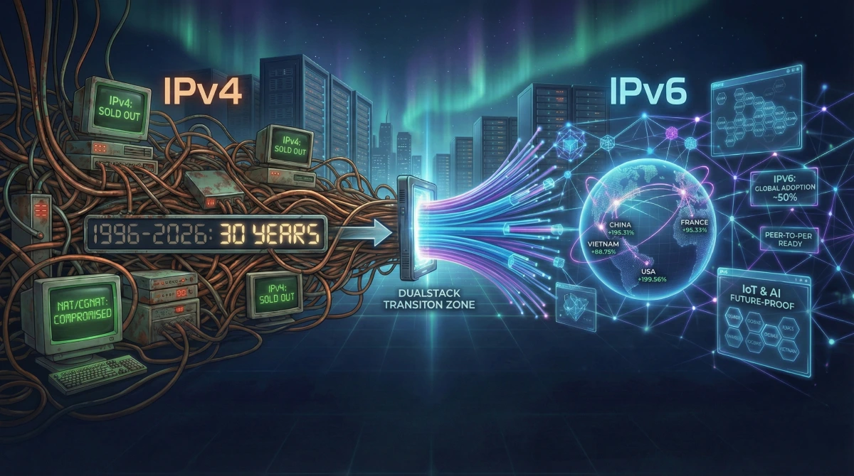 IPv6 nel 2026: Lo Scenario Reale di un Internet in Transizione